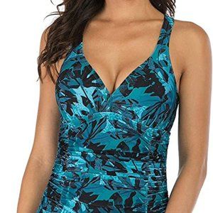 Fitglam 50s Retro Floral High Women Swimwear